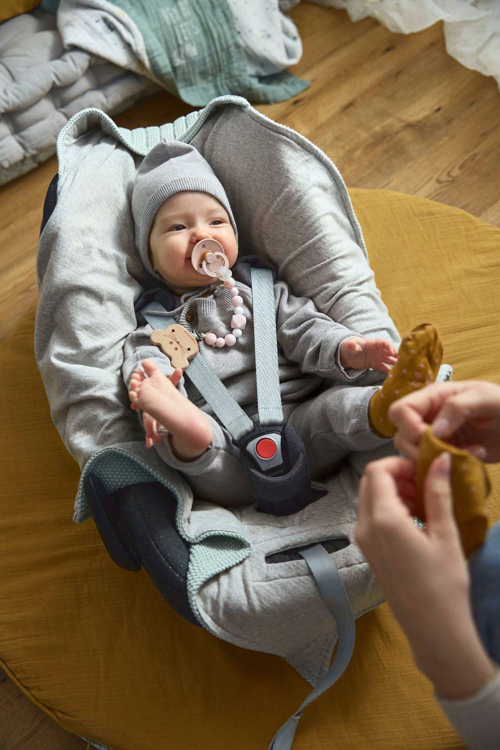 Lässig Einschlagdecke Baby - Bio Baumwolle, Light Mint Online Shopping