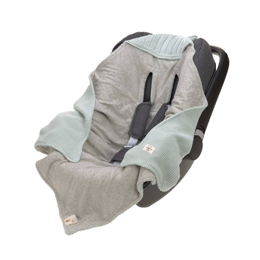 Lässig Einschlagdecke Baby - Bio Baumwolle, Light Mint Online Shopping