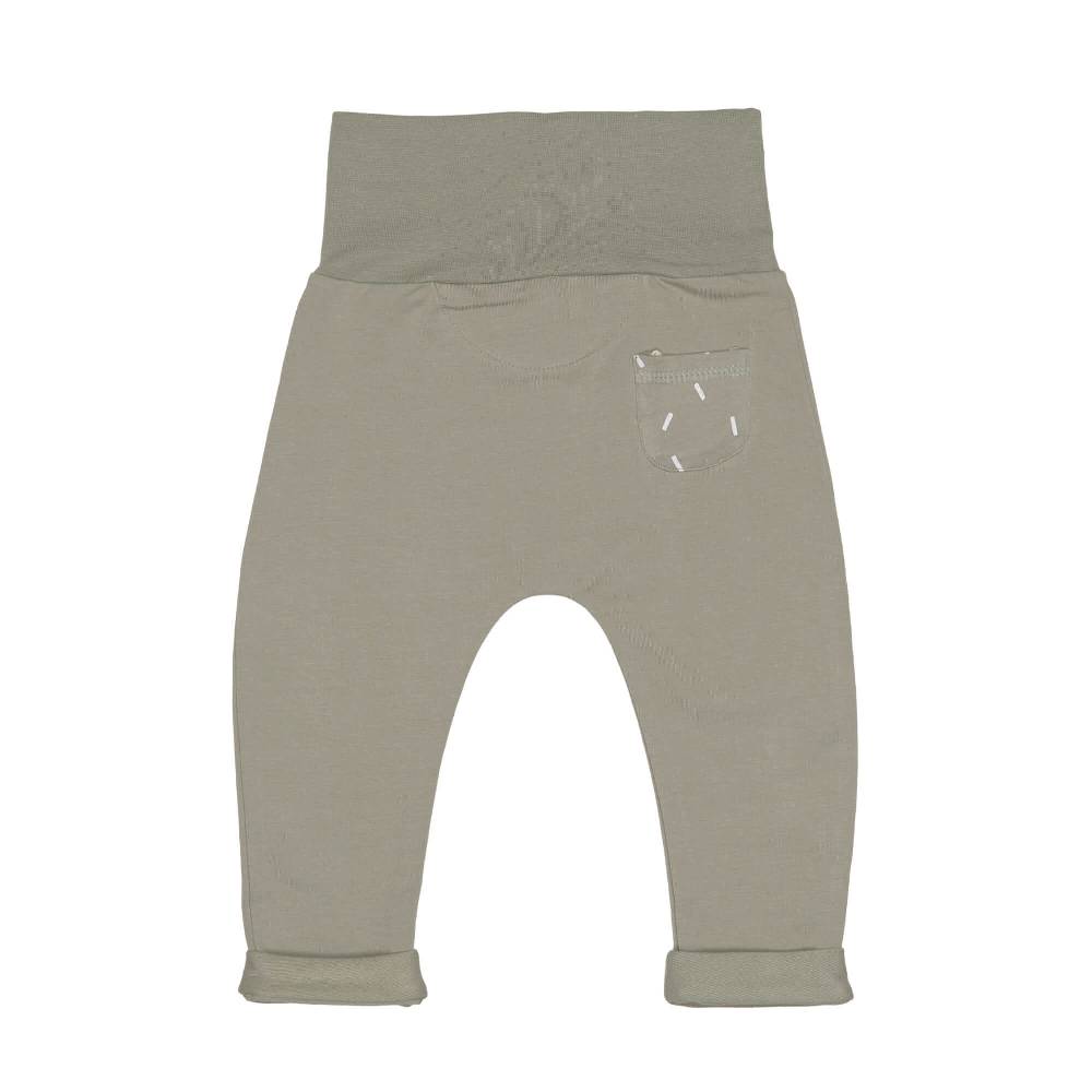 Lässig Babyhose - Bio Baumwolle, Oliv Saisonschlussverkauf
