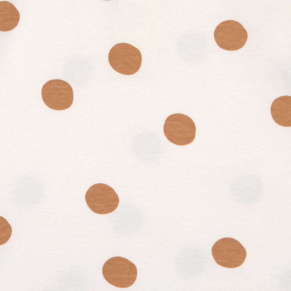 Lässig Pucksack - Bio Baumwolle, Big Dots Milky, Weiß Weihnachtsangebot