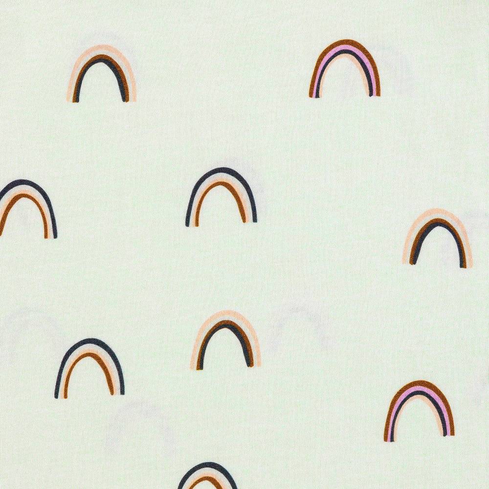 Lässig Baby Schlafoverall - Bio Baumwolle, Regenbogen, Mint Muttertagsangebot