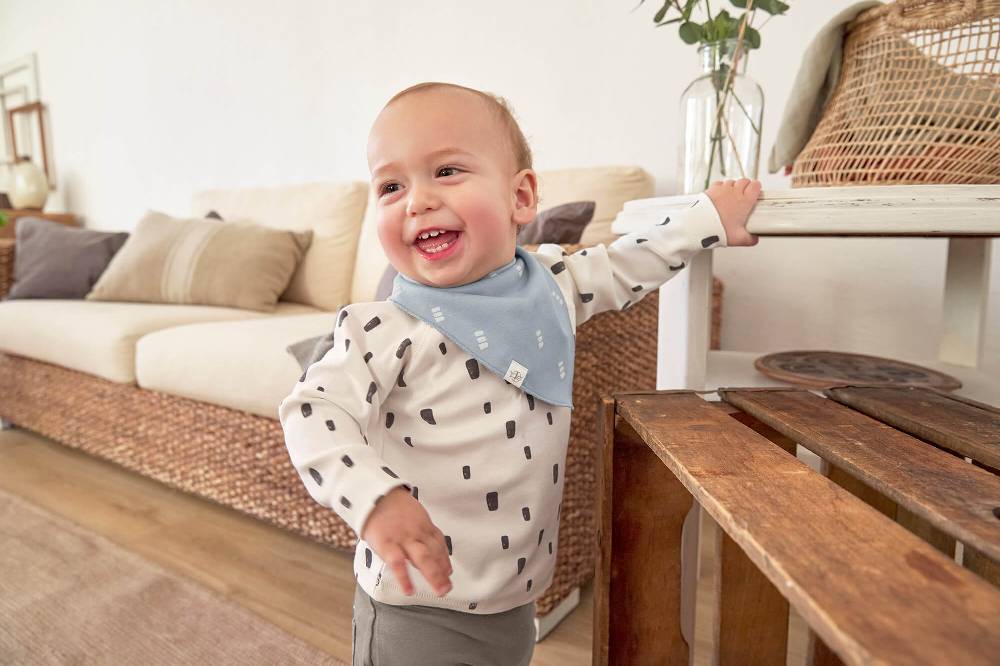 Lässig Babyhose - Bio Baumwolle, Taupe Jubiläumsangebot