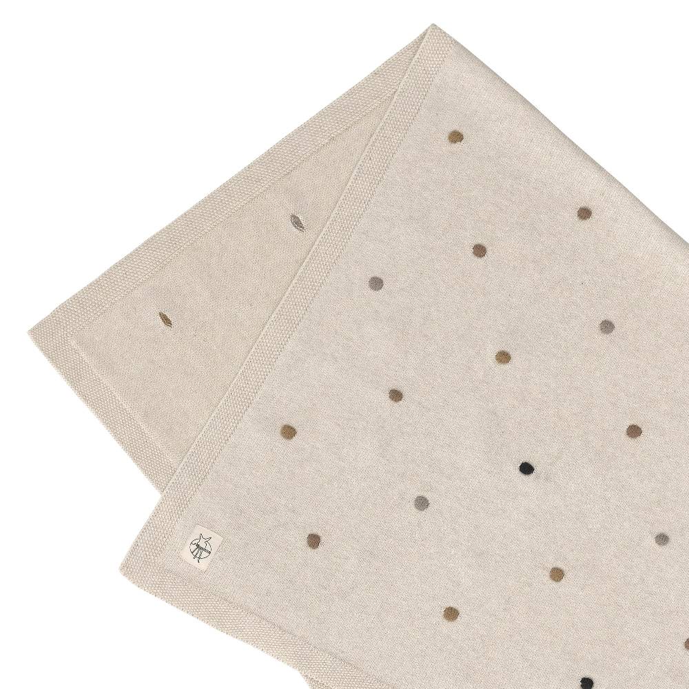 Lässig Babydecke - Bio Baumwolle, Dots Nature Neuheiten