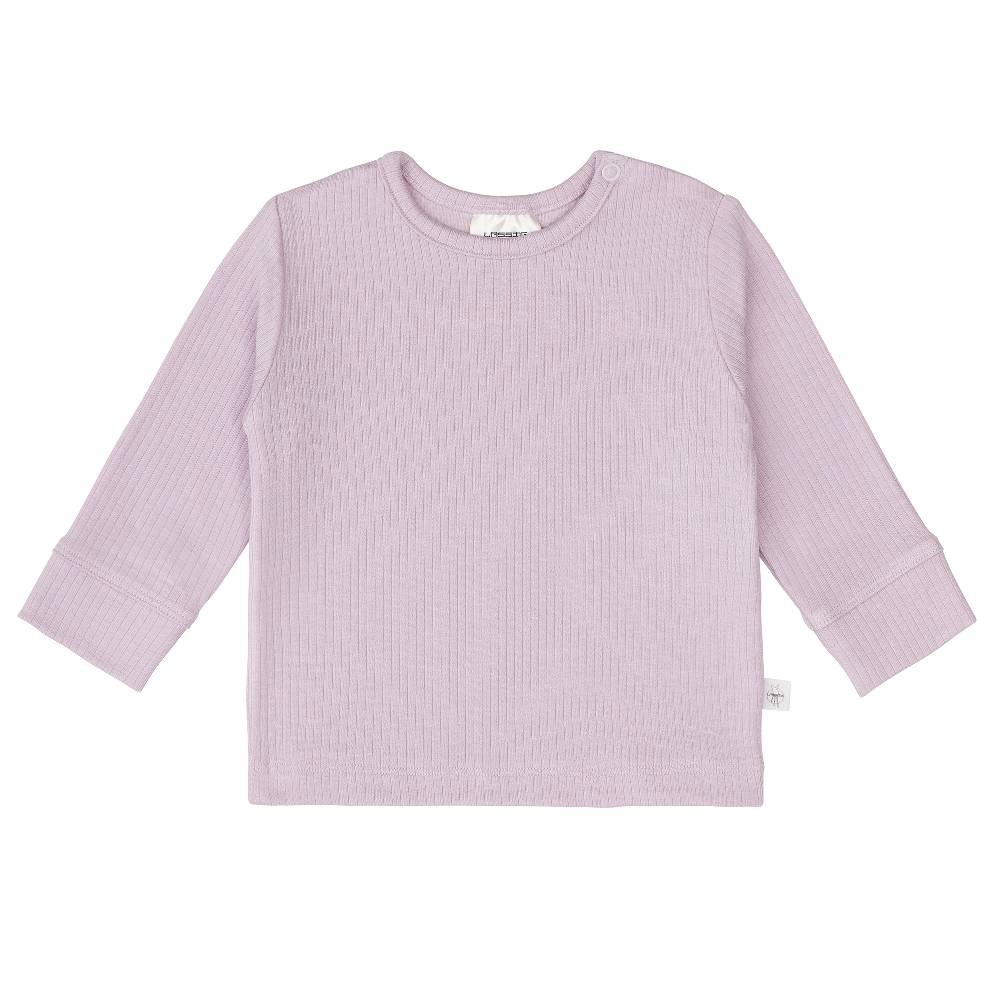 Lässig Baby Langarm Shirt - gerippt, Lila Neueste Stile