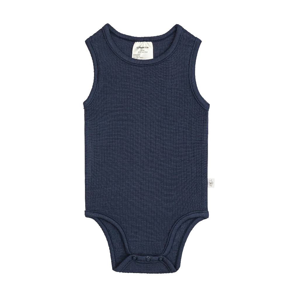 Lässig Baby Body - Ärmellos gerippt, Blau Letzter Tag