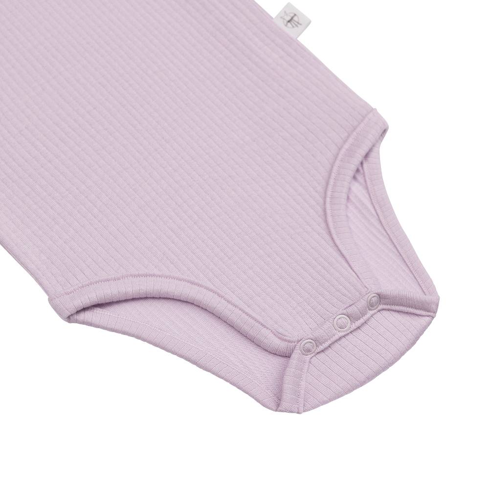 Lässig Baby Body Langarm - gerippt, Lila Zeitbegrenzte Promotion