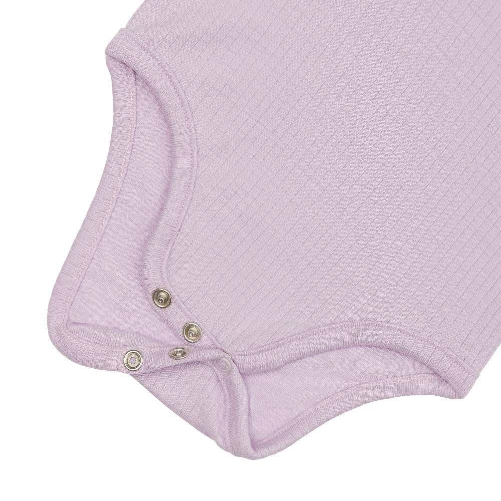 Lässig Baby Body Langarm - gerippt, Lila Zeitbegrenzte Promotion