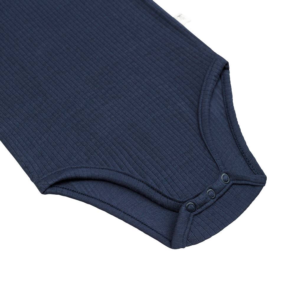 Lässig Baby Body Langarm - gerippt, Blau Bis zu 50% Rabatt