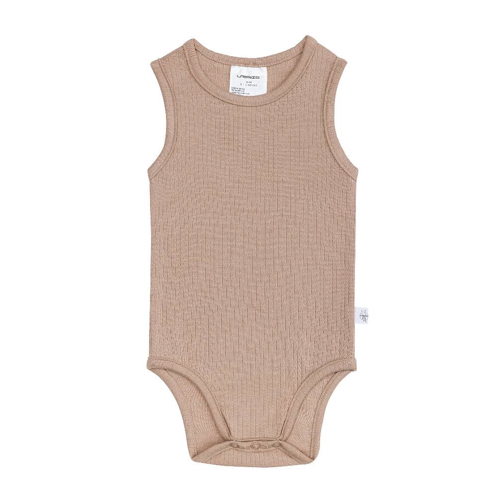 Lässig Baby Body - Ärmellos gerippt, Hellbraun Bis zu 60% Rabatt