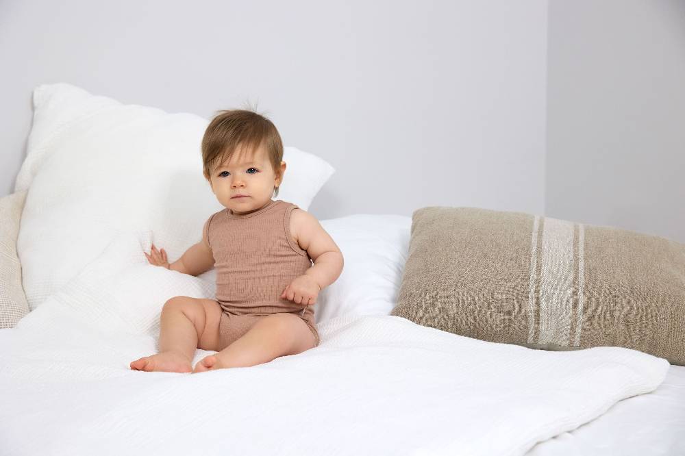 Lässig Baby Body - Ärmellos gerippt, Hellbraun Bis zu 60% Rabatt
