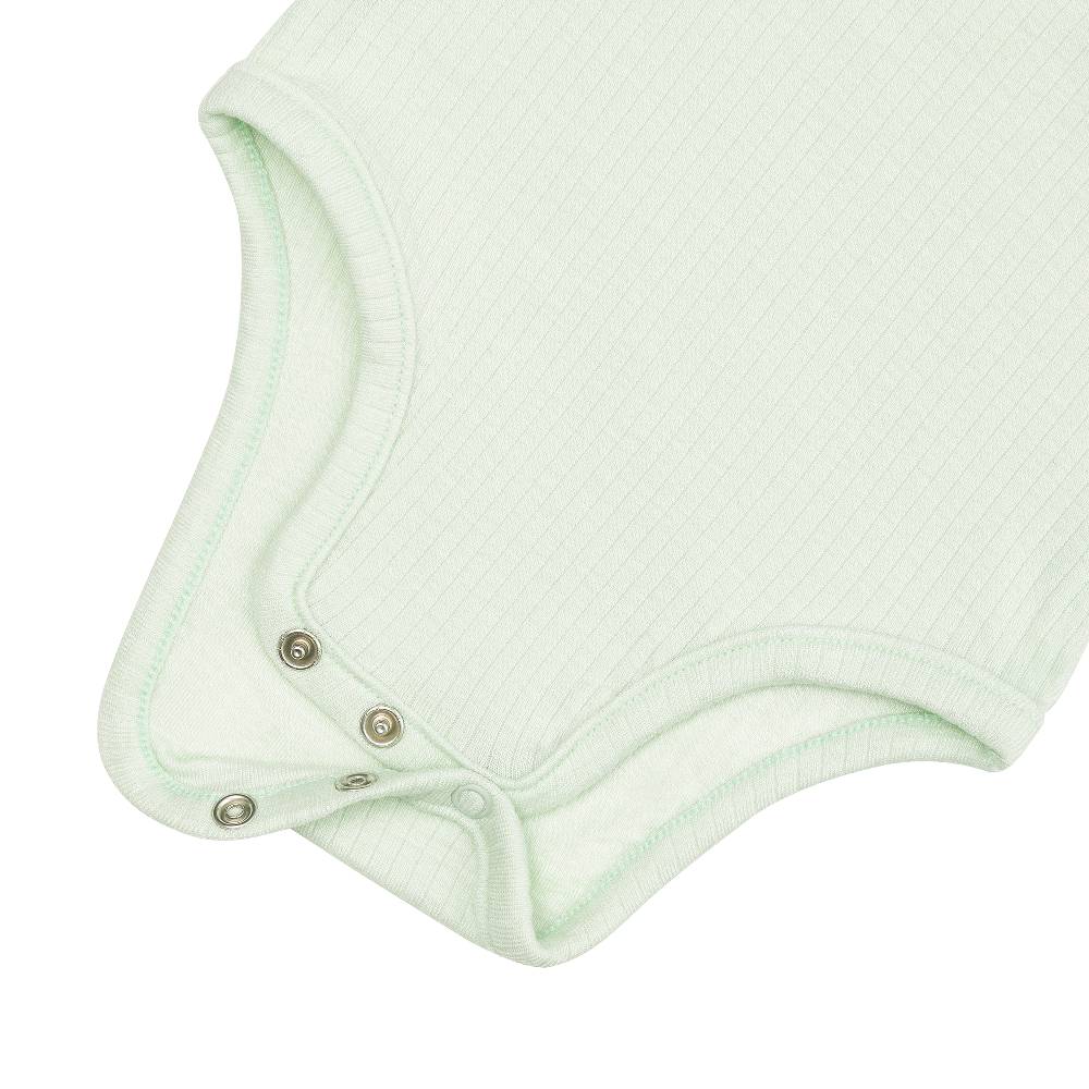 Lässig Baby Body Kurzarm - gerippt, Mint Nur noch ein Tag übrig