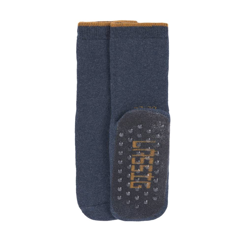Lässig Kinder Antirutsch-Socken (2er-Set), Blau Grau 50% Rabatt mit kostenlosem Versand