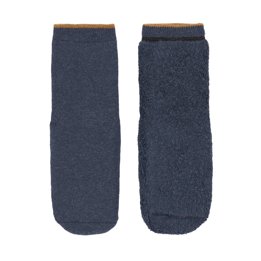 Lässig Kinder Antirutsch-Socken (2er-Set), Blau Grau 50% Rabatt mit kostenlosem Versand