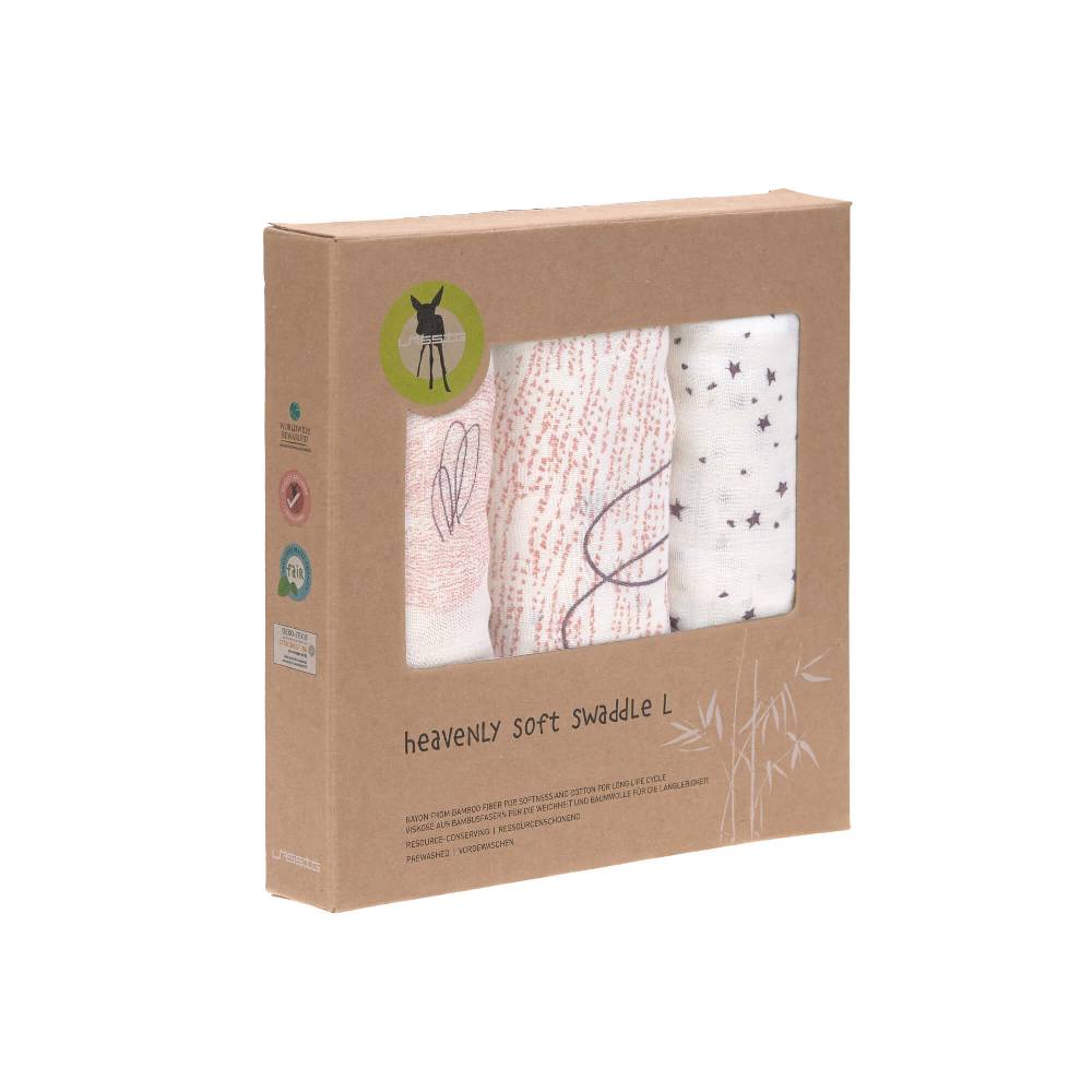 Lässig Mulltücher (3 Stk) - Heavenly Soft Swaddle L, Little Water Swan Im Verkauf