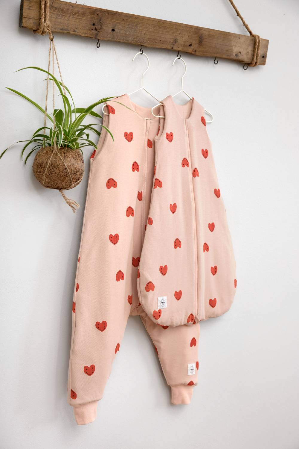 Lässig Babyschlafsack 2,5 TOG - Herz, Rosa 2025
