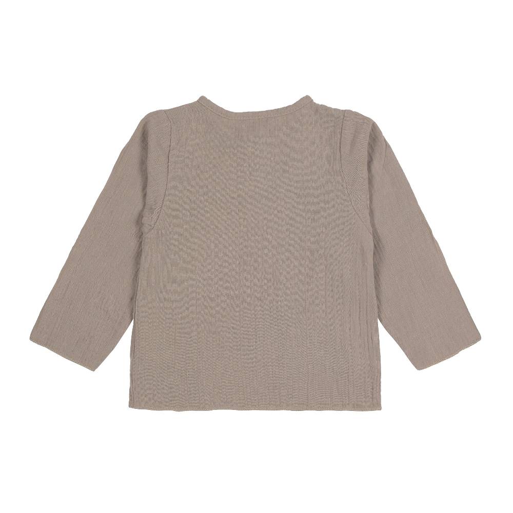 Lässig Baby Langarmshirt - Bio Baumwolle, Taupe, Grau Online