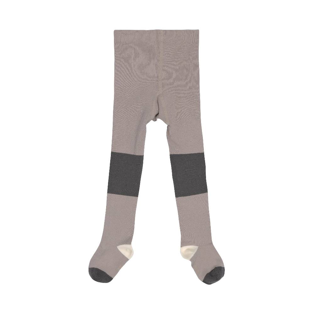 Lässig Strumpfhose GOTS - Tights, Block Streifen Taupe Anthrazit Angebote