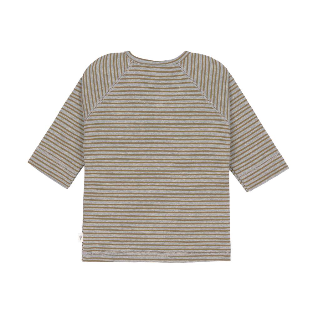 Lässig Baby Langarmshirt - Bio Baumwolle, Striped, Grau Mélange Hotsell