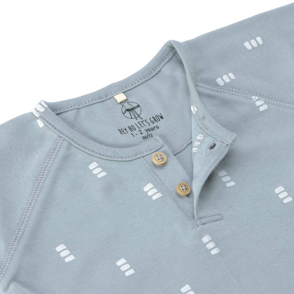Lässig Baby Langarmshirts - Bio Baumwolle, Blocks, Hellblau Fabrik Onlineshop
