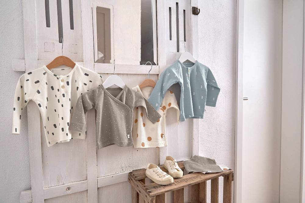 Lässig Baby Langarmshirts - Bio Baumwolle, Blocks, Hellblau Fabrik Onlineshop