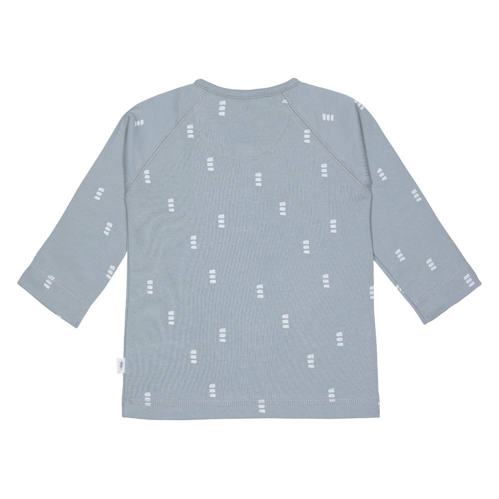 Lässig Baby Langarmshirts - Bio Baumwolle, Blocks, Hellblau Fabrik Onlineshop