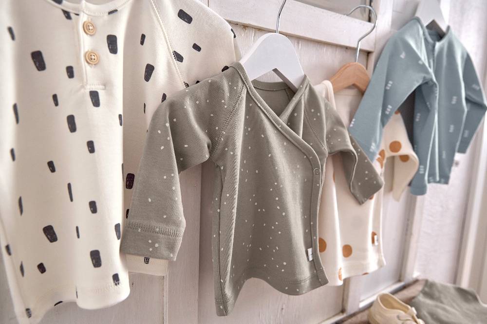 Lässig Baby Langarmshirts - Bio Baumwolle, Blocks, Hellblau Fabrik Onlineshop