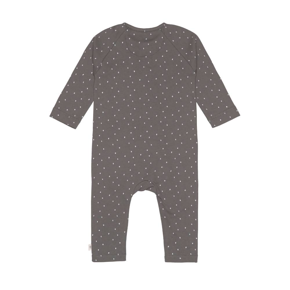 Lässig Baby Schlafanzug - Bio Baumwolle, Spots, Anthrazit Rabatt