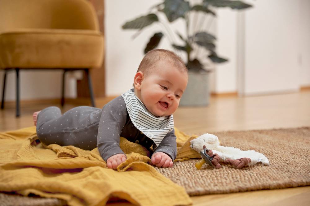 Lässig Baby Schlafanzug - Bio Baumwolle, Spots, Anthrazit Rabatt