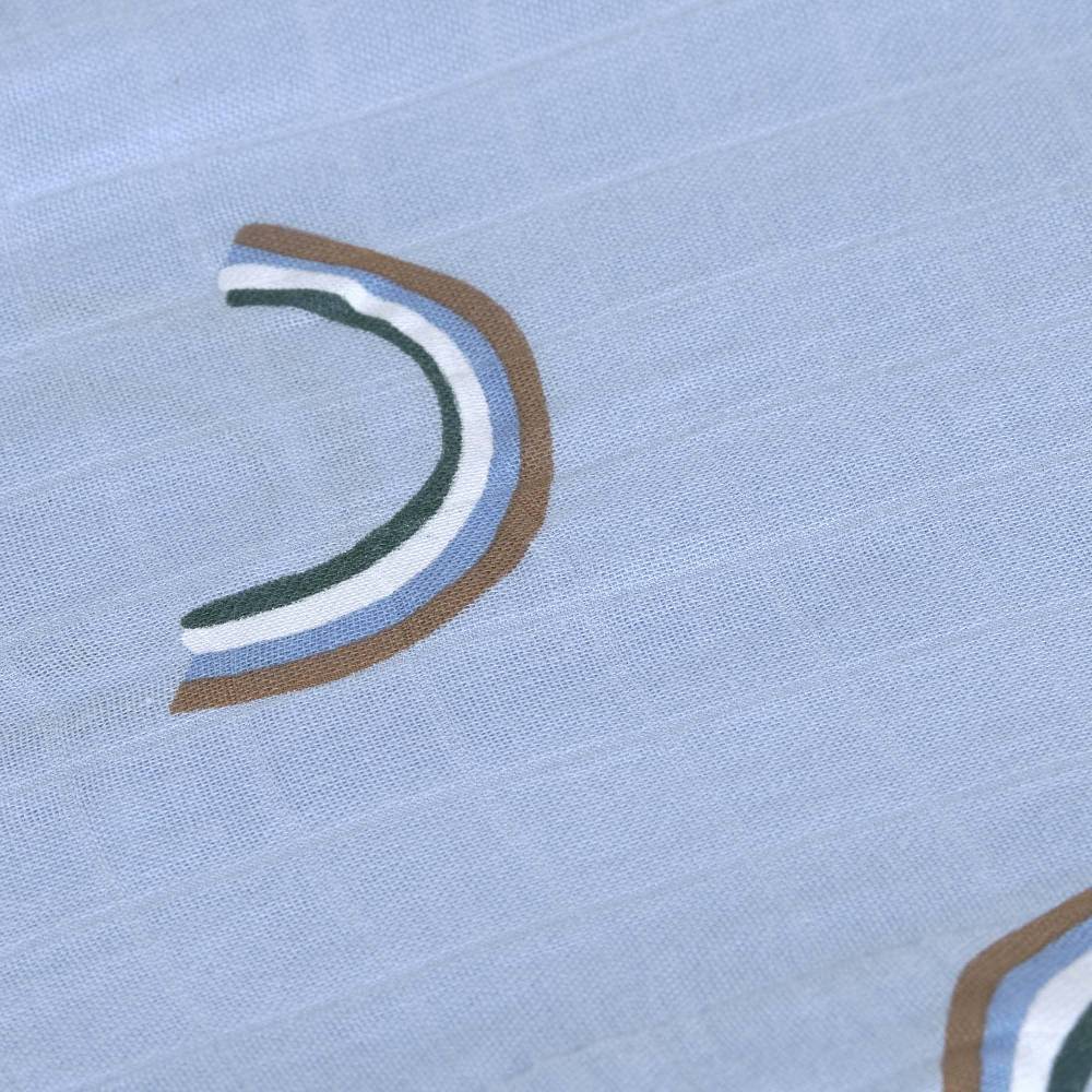 Lässig Mulltücher 3er Set 80 x 80 cm - Happy Rascals, Himmelblau Saisonschlussverkauf