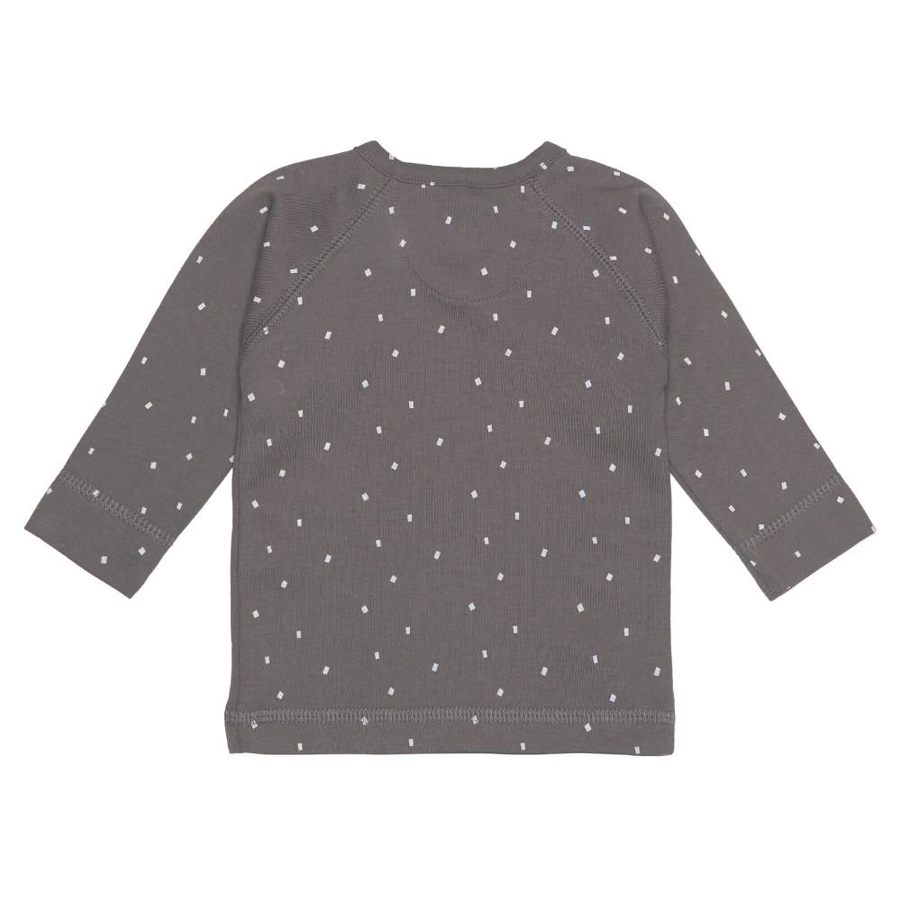 Lässig Baby Wickelshirt - Bio Baumwolle, Spots, Anthrazit VIP-Rabatte
