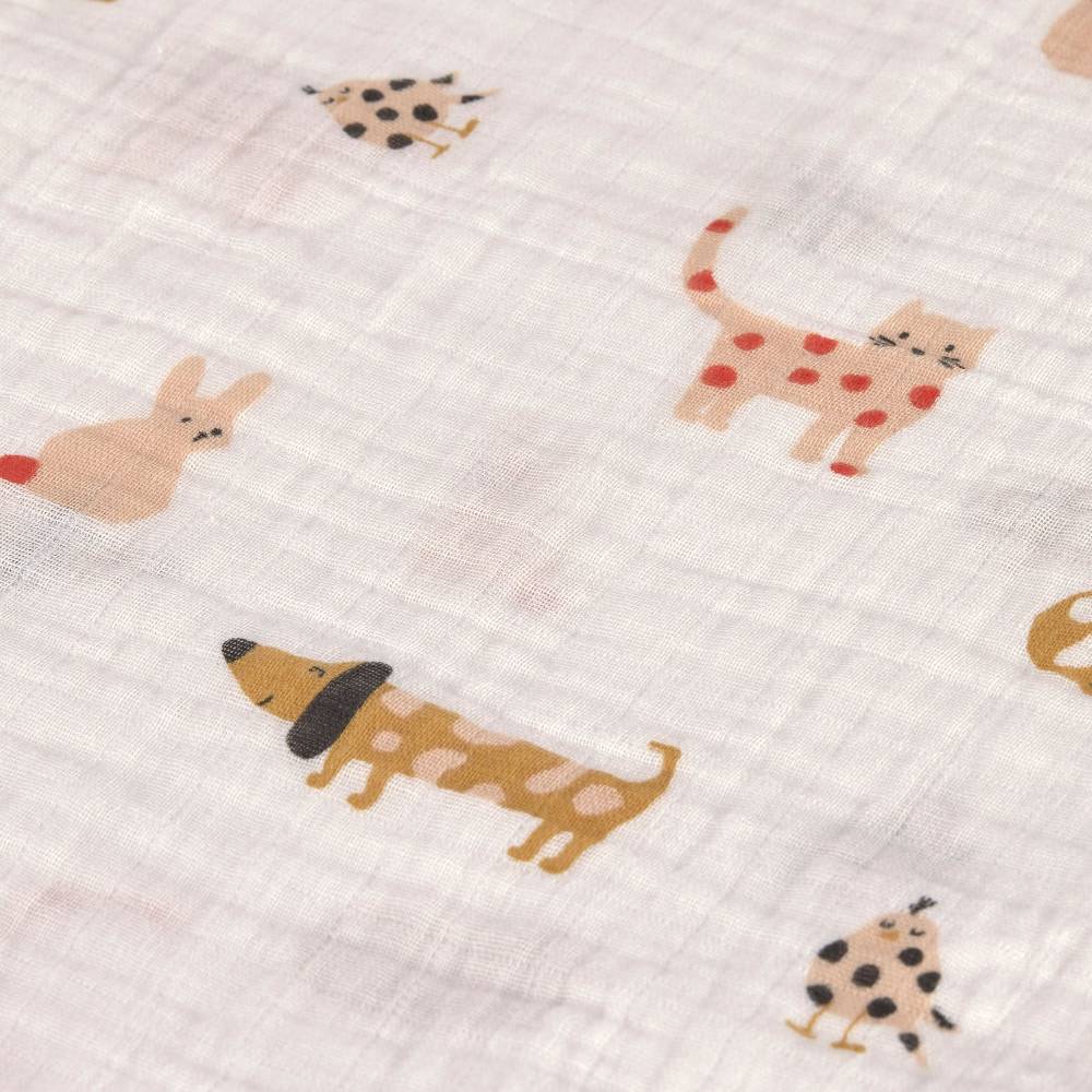 Lässig Mulltücher 3er Set 85 x 85 cm - Little Mateys, Spicy Orange Tiefpreis