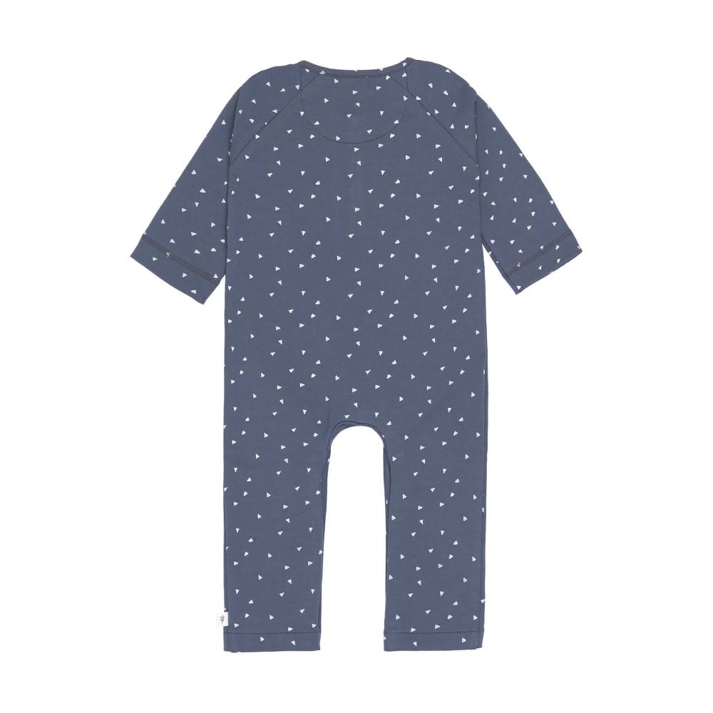 Lässig Strampler, Baby Overall - Bio Baumwolle, Triangle Blau Zeitbegrenzte Promotion