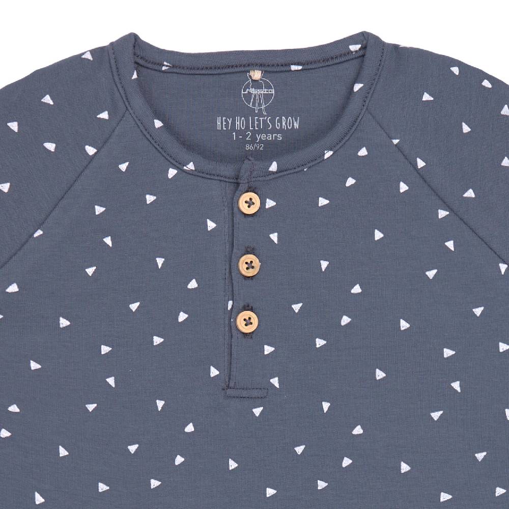 Lässig Strampler, Baby Overall - Bio Baumwolle, Triangle Blau Zeitbegrenzte Promotion