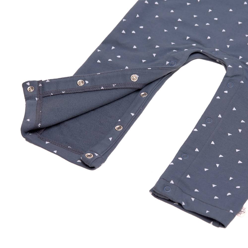 Lässig Strampler, Baby Overall - Bio Baumwolle, Triangle Blau Zeitbegrenzte Promotion