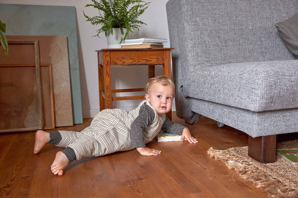 Lässig Kinder Schlafoverall 2,5 TOG, Striped, Grau Bis zu 60% Rabatt