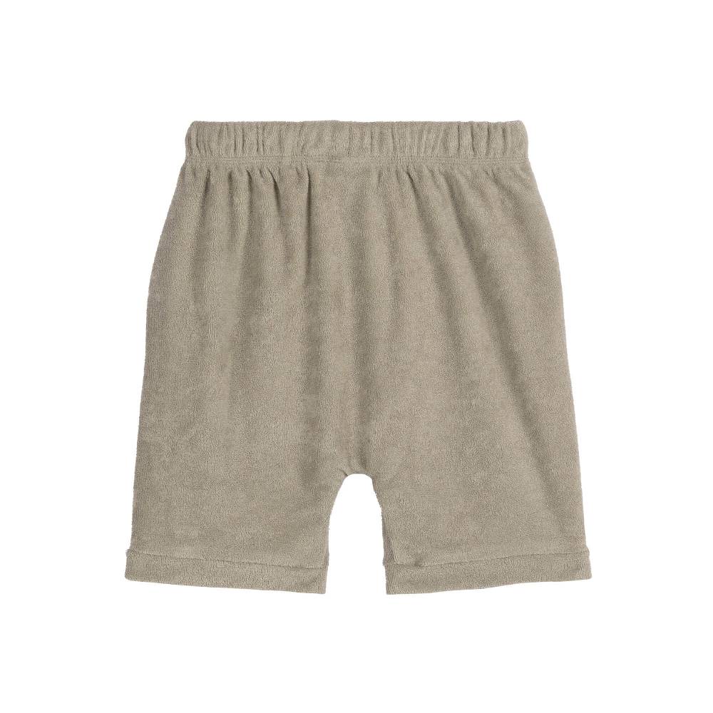 Lässig Frottee Shorts Kinder, Oliv Im Verkauf