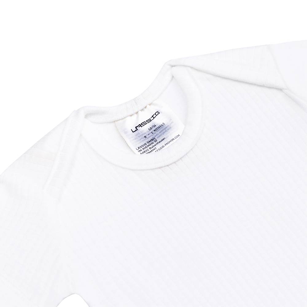 Lässig Baby Body Kurzarm - gerippt, Milky Online