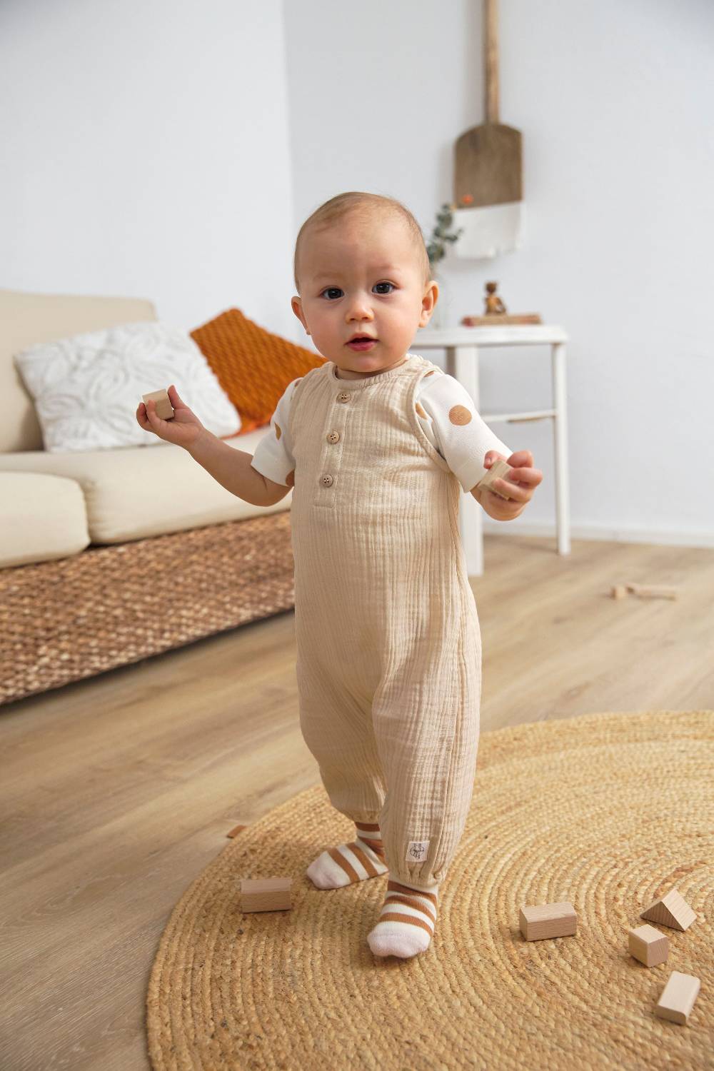 Lässig Kinder Antirutsch-Socken (2er-Set), Rosa Karamell Hotsell