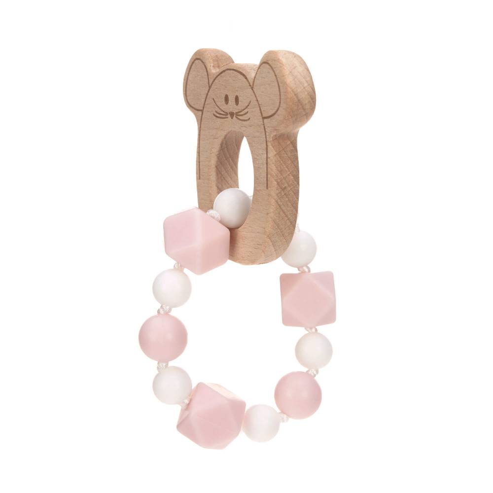Lässig Greifling mit Beißhilfe - Teether Bracelet, Little Chums Mouse im Angebot