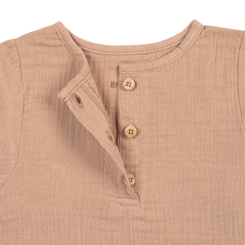 Lässig Musselin Langarmshirt - Bio Baumwolle, Orange Limitierter Zeitrabatt
