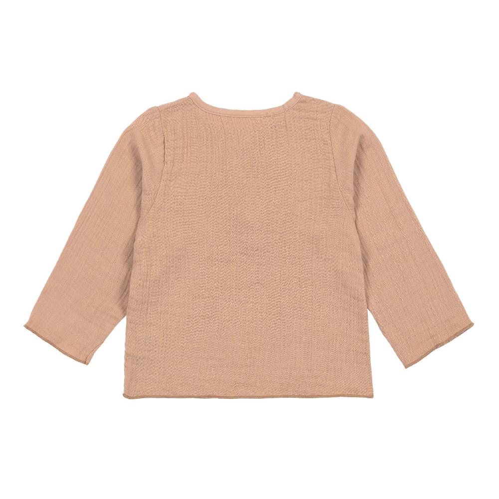 Lässig Musselin Langarmshirt - Bio Baumwolle, Orange Limitierter Zeitrabatt