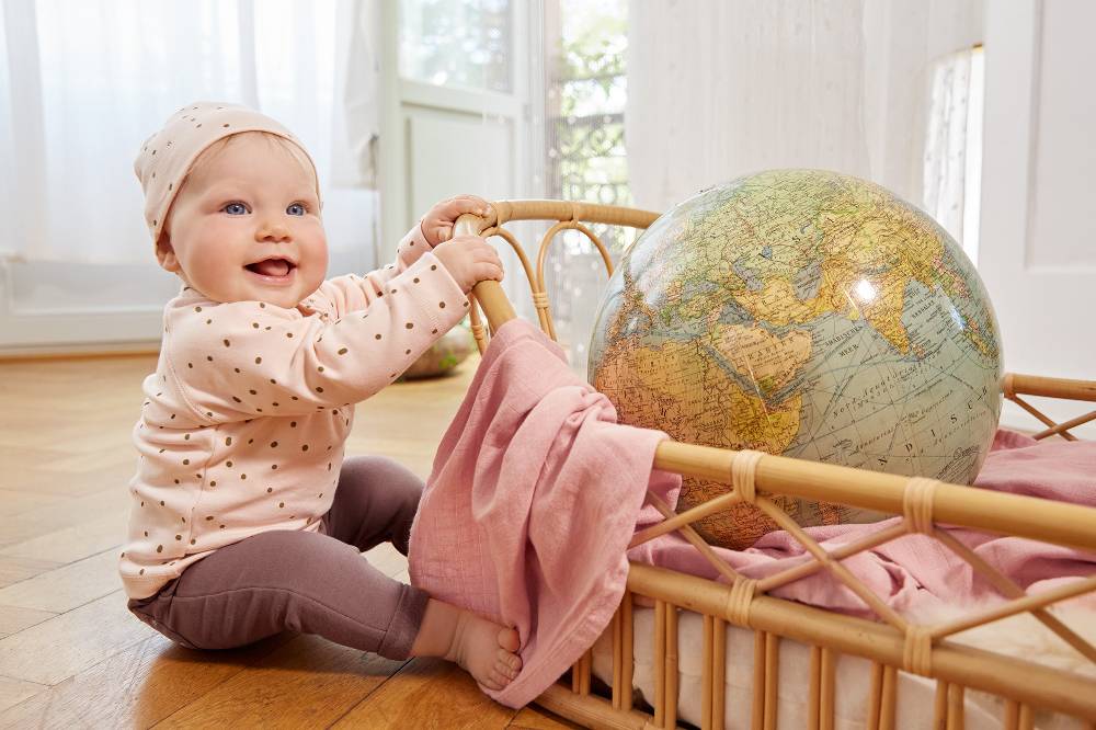 Lässig Baby Schlafanzug - Bio Baumwolle, Dots, Rosa Sonderangebot