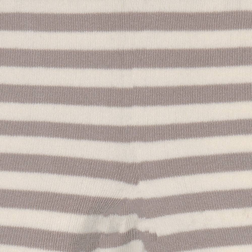 Lässig Strumpfhose GOTS - Tights, Streifen Taupe Weiß Flash Sale