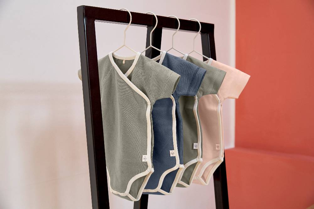 Lässig Baby Body (2er Set) langarm - Bio Baumwolle, Blau Online Shopping