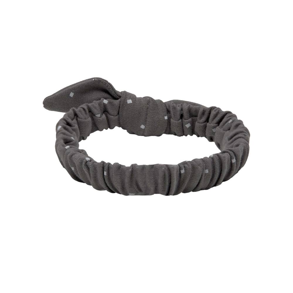 Lässig Stirnband Baby - Bio Baumwolle, Punkte, Anthrazit Cyber Monday