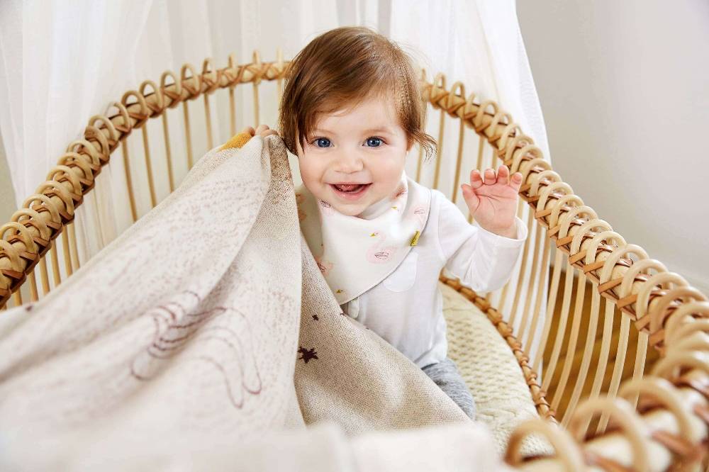 Lässig Dreieckstuch Baby - Bandana, Little Water Swan Weihnachtsangebot