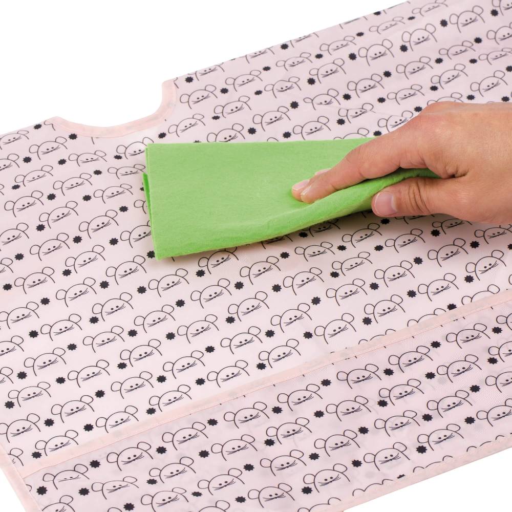 Lässig Ärmellätzchen - Bib Long Sleeve, Little Chums Mouse Online Outlet