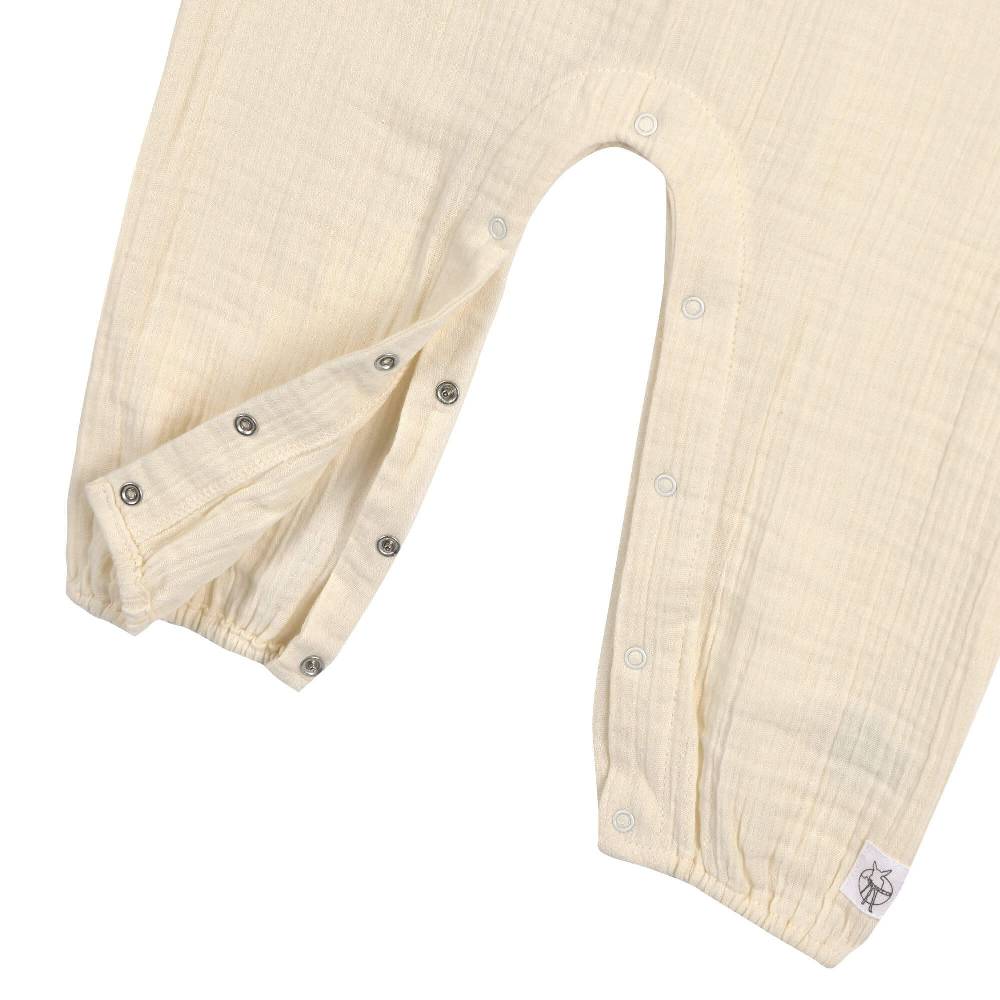 Lässig Musselin Jumpsuit - Bio Baumwolle, Hellgelb Blitzangebot