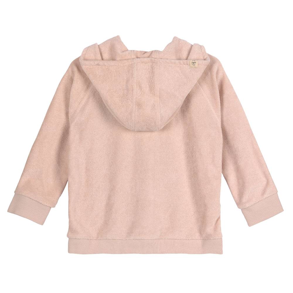 Lässig Frottee Jacke Kinder - Powder Pink, Rosa Saisonale Angebote