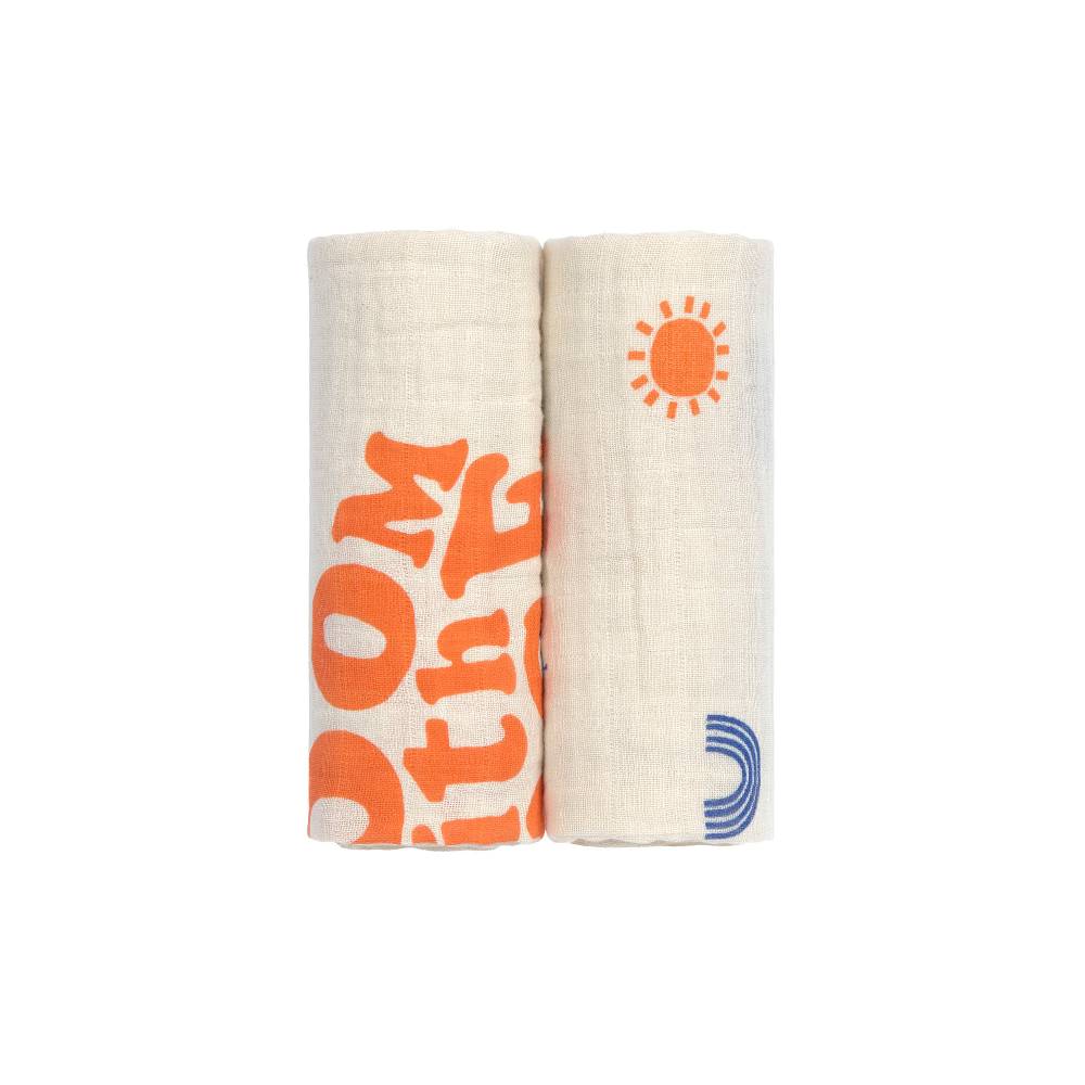 Lässig Mulltücher 2er Set M - Nature, Beige Tägliche Deals